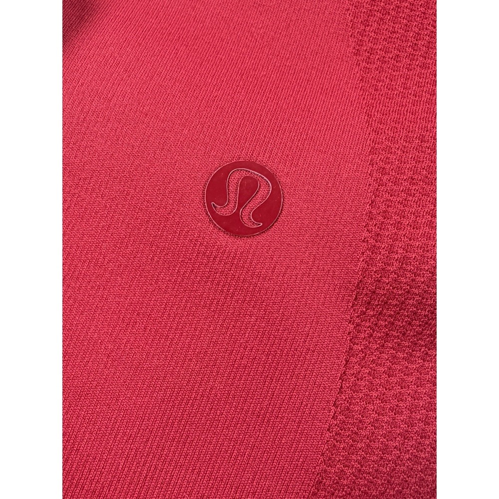 Lululemon Ebb to Street Tight Pink Seamless High Rise Crop Leggings Size 4 - Picture 5 of 9